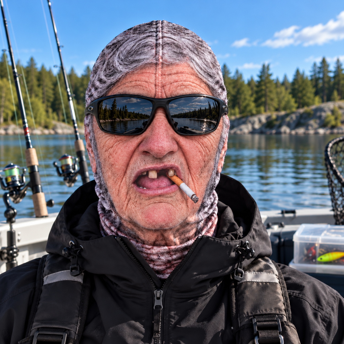 Galna fiskemasker