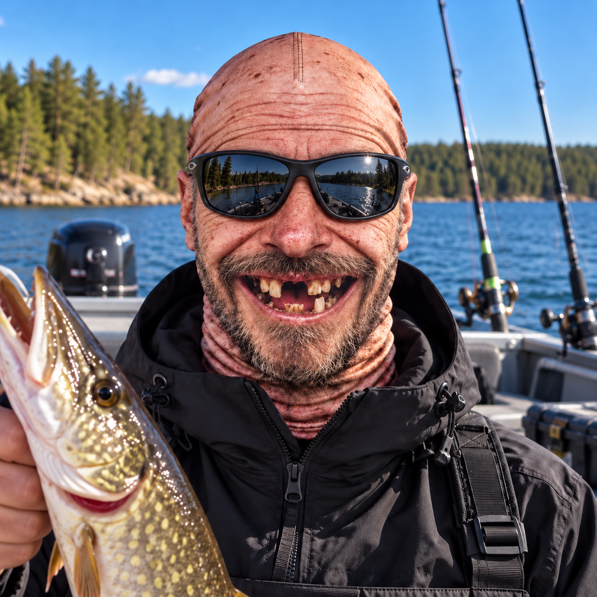Galna fiskemasker
